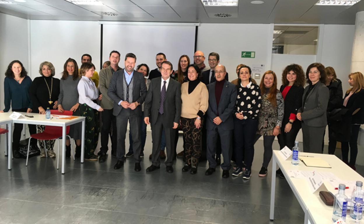 Representantes de las ciudades que han acudido a la jornada. 