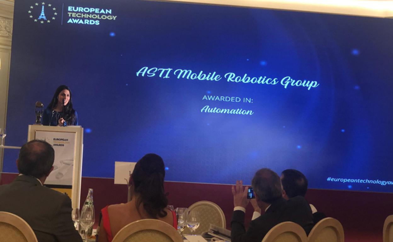 Verónica Pascual durante su intervención en la gala de entrega de los 'European Technology Awards'. 