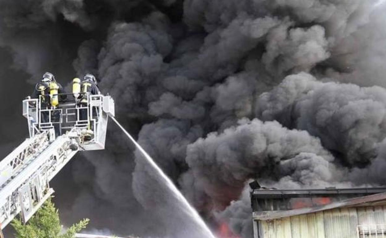 Imagen de una intervención de los bomberos. 