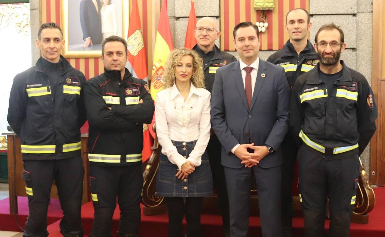 Imagen en el Salón de Plenos del Ayuntamiento