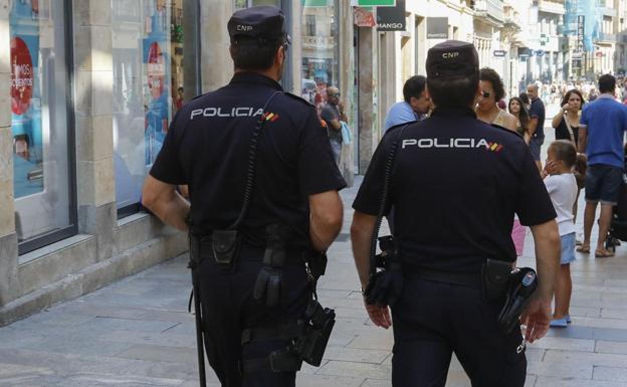 Agentes de la Policía Nacional de Burgos. 