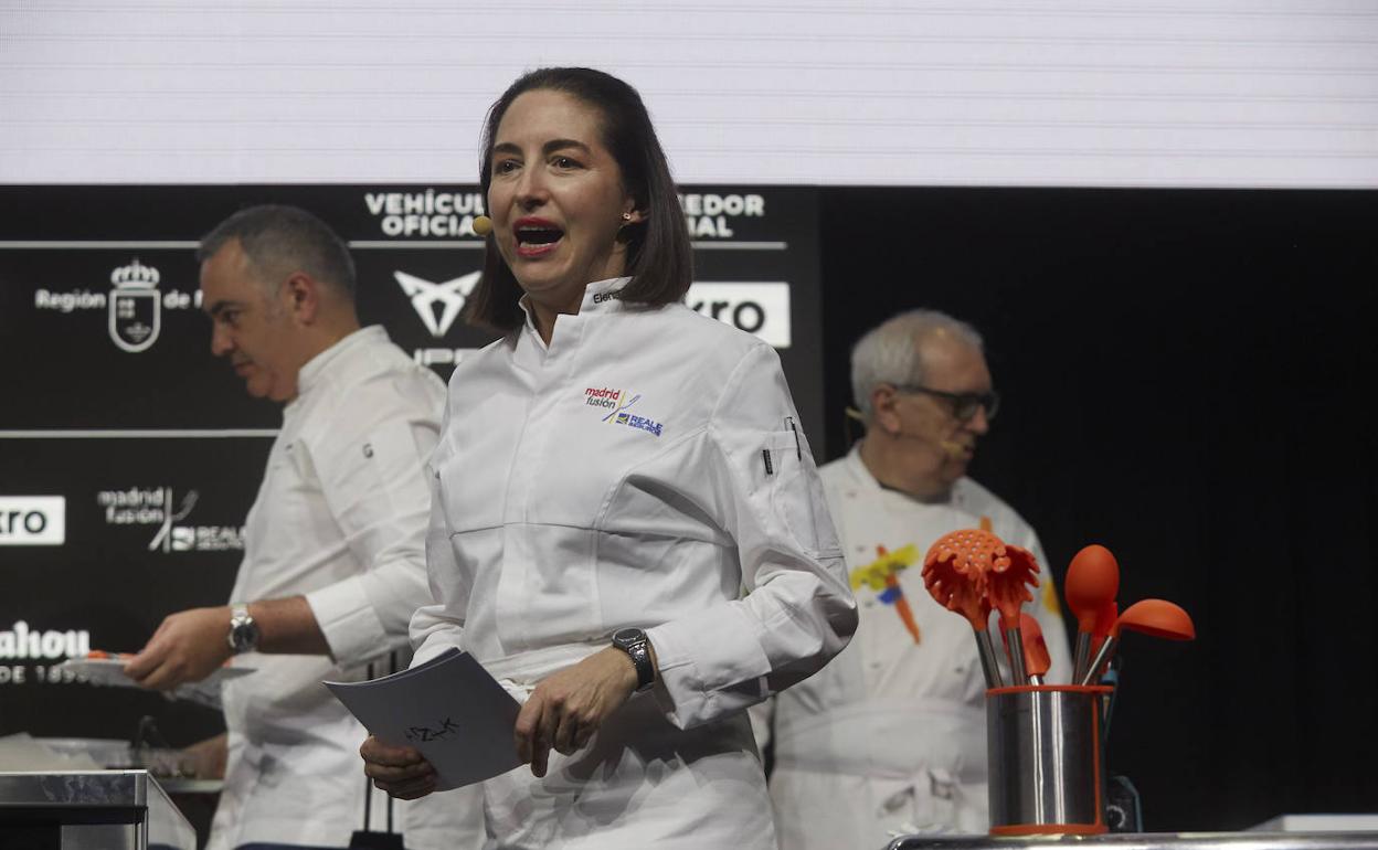 Elena Arzak, durante su ponencia. 