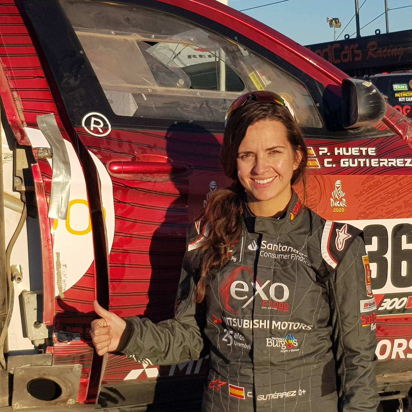 La piloto burgalesa ha concluido su cuarto rally consecutivo.