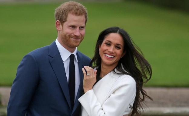 El príncipe Enrique y su esposa Meghan Markle.