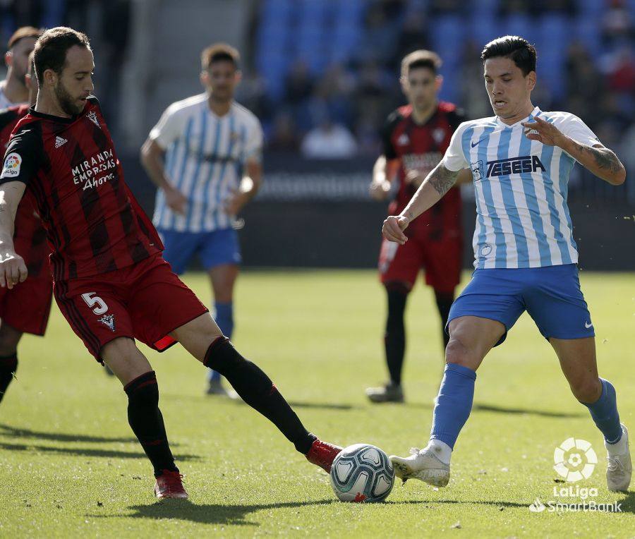 Andaluces y burgaleses empataron a dos en La Rosaleda.