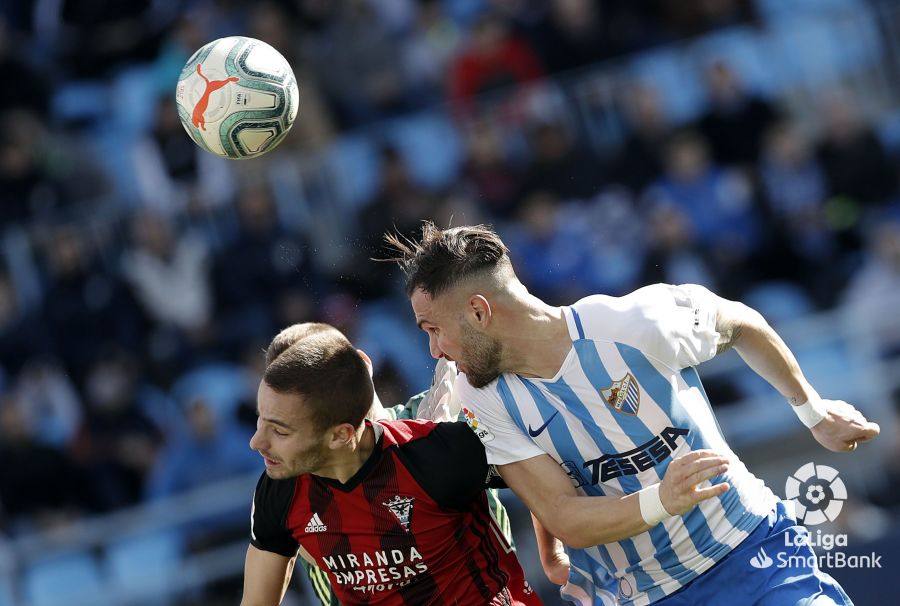 Andaluces y burgaleses empataron a dos en La Rosaleda.