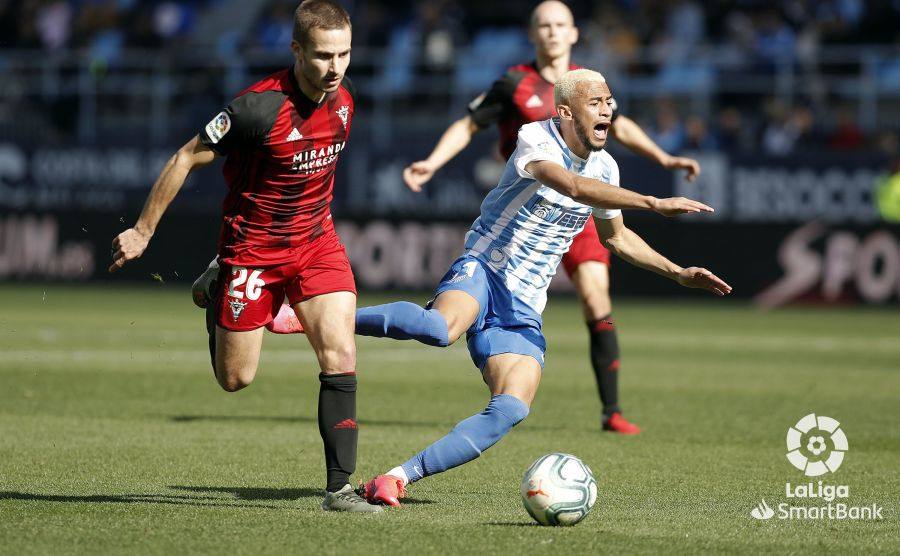 Andaluces y burgaleses empataron a dos en La Rosaleda.