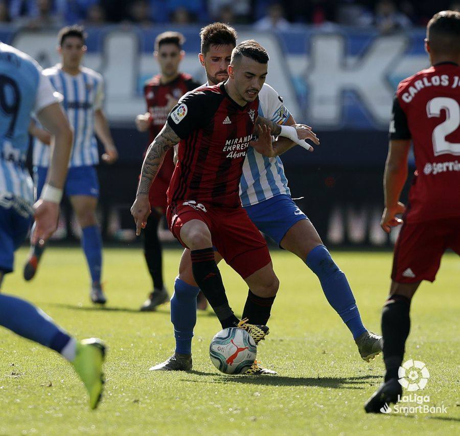 Andaluces y burgaleses empataron a dos en La Rosaleda.