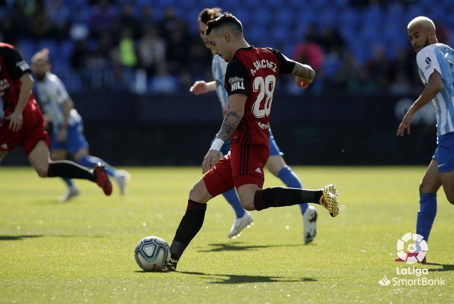 Andaluces y burgaleses empataron a dos en La Rosaleda.