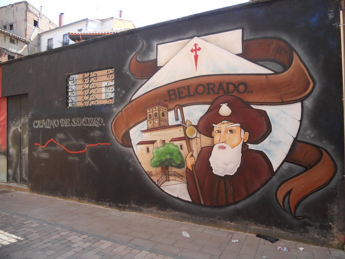 Uno de los murales de Belorado.