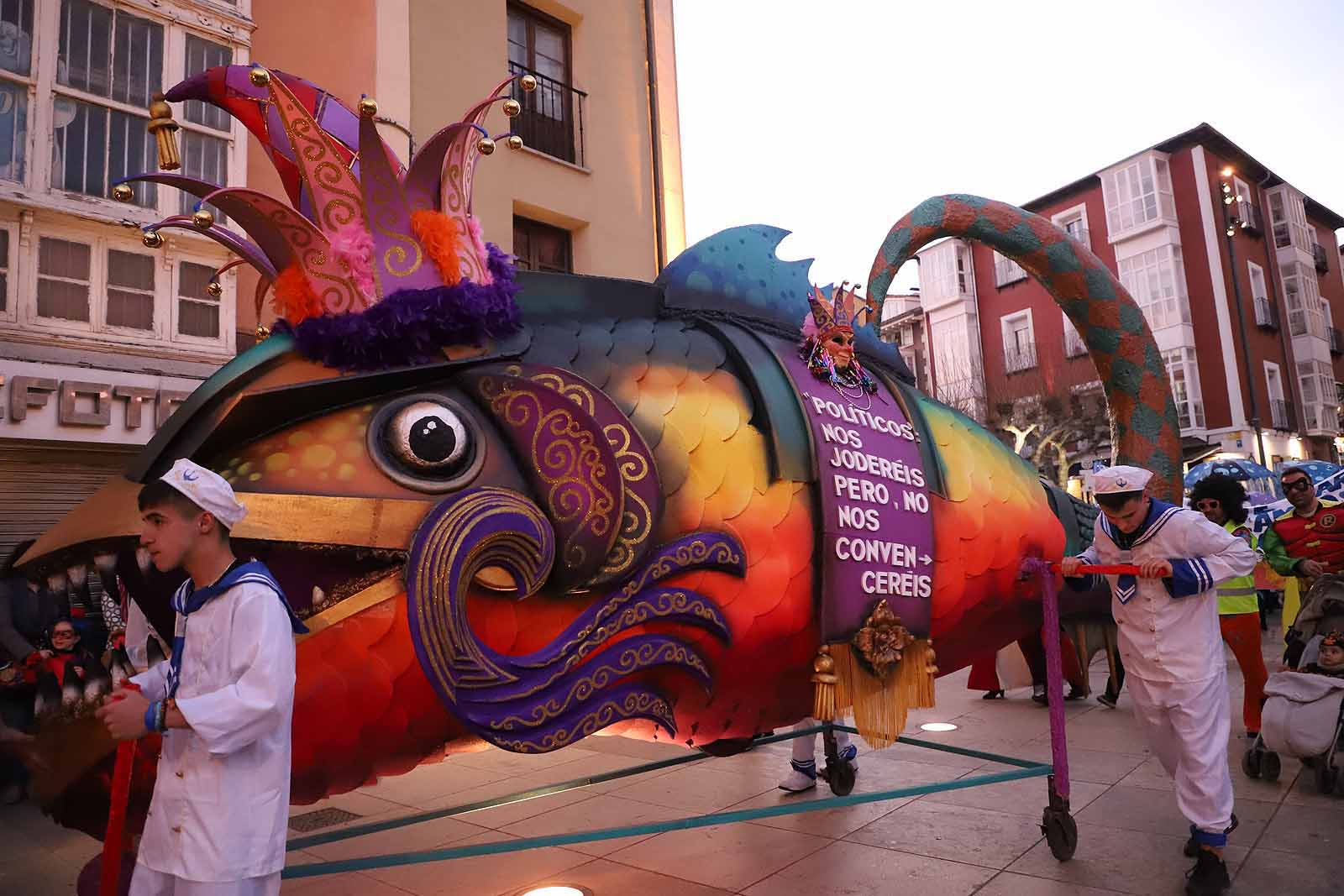 Doña Cuaresma recriminó a los burgaleses sus ganas de fiesta.