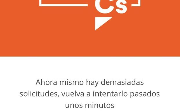 Ciudadanos valora aplazar la votación de compromisarios por los problemas informáticos