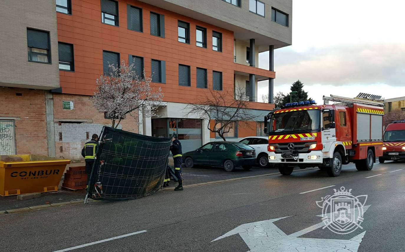 Actuaciones de los Bomberos de Burgos.