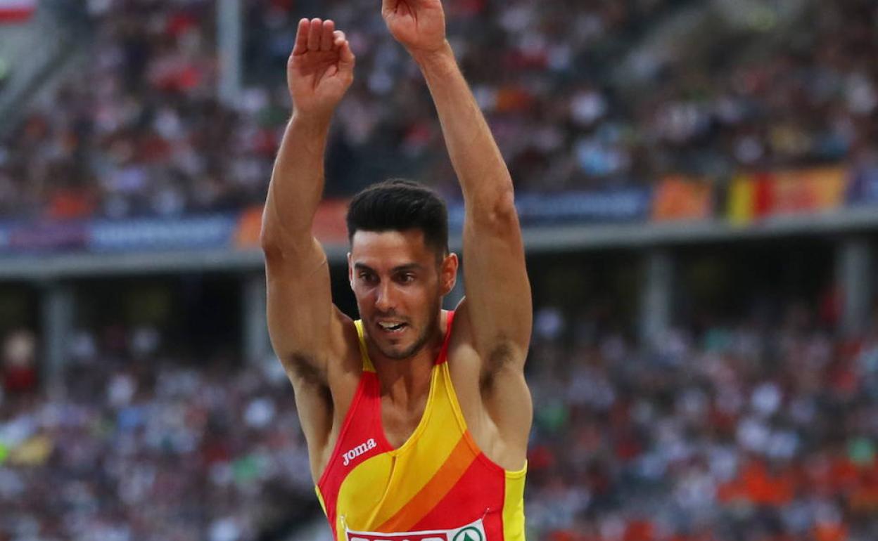 Pablo Torrijos, en los Europeos de atletismo de Berlín de 2018.