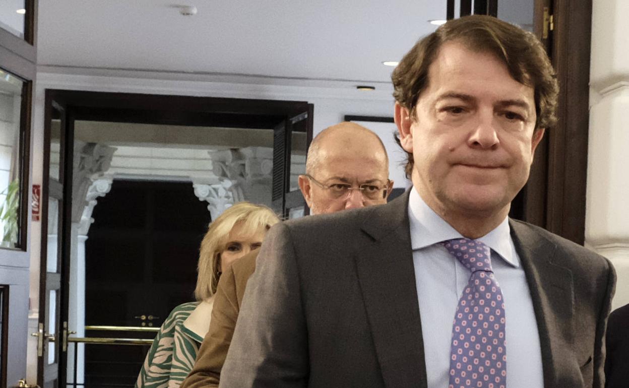 Mañueco, Igea y Verónica Casado. 