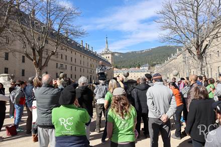 La escultura del burgalés Humberto Abad se instaló en una plaza madrileña durante los actos que se celebraron para ensalzar la actividad selvicultora y la ordenación de los bosques