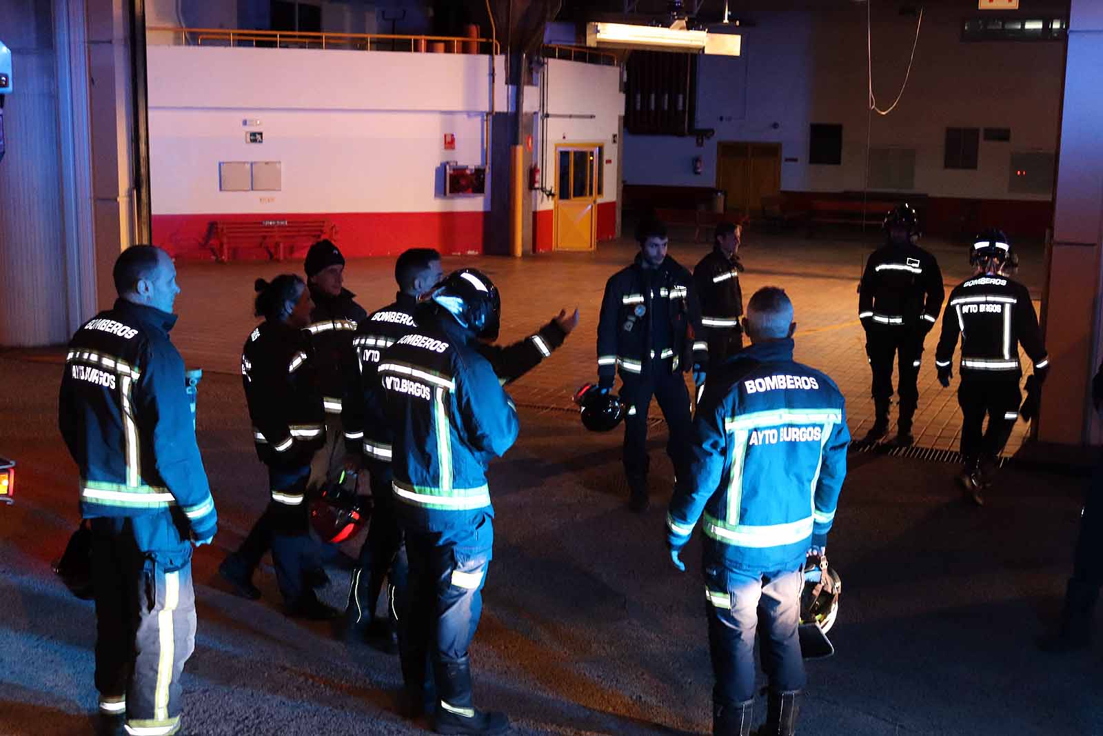 Emotivo minuto sonoro de los Bomberos de Burgos en el parque.