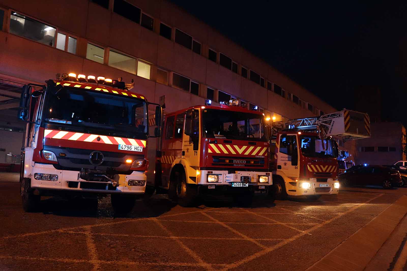 Emotivo minuto sonoro de los Bomberos de Burgos en el parque.