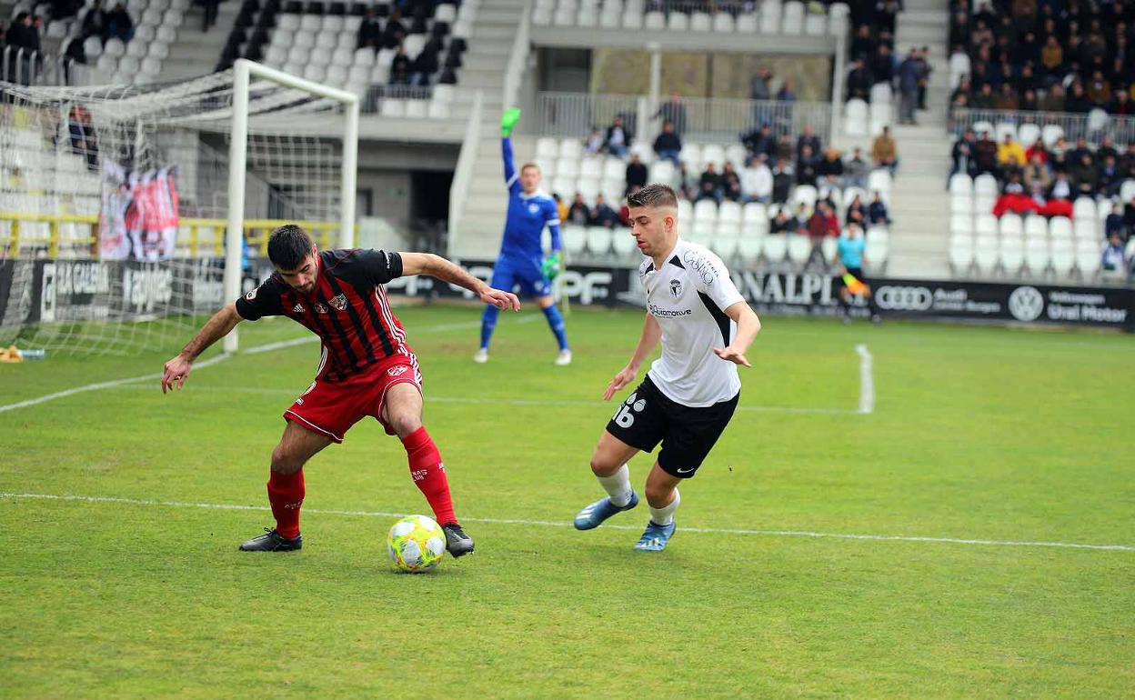 Imagen del último partido de liga disputado hasta el momento ante el Getxo.