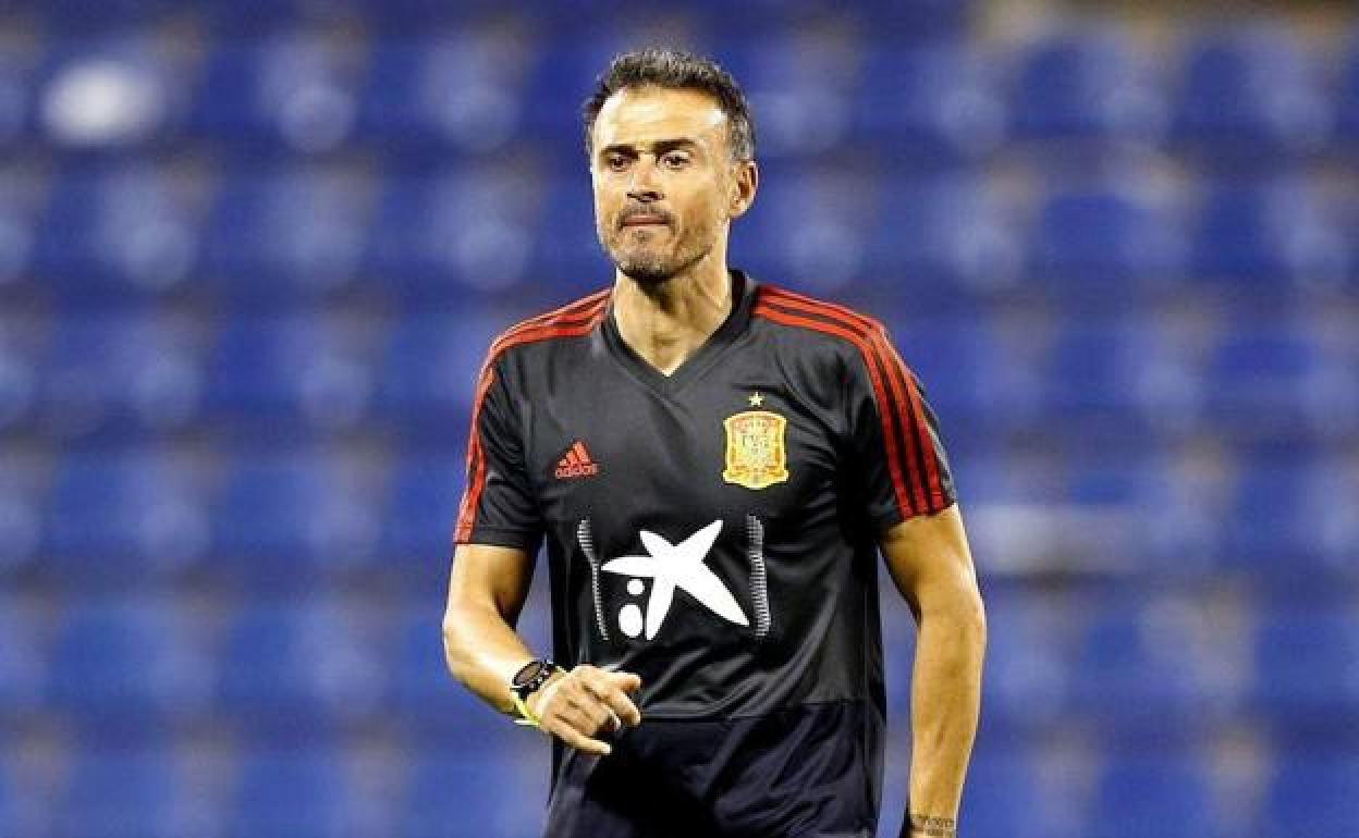 Luis Enrique Martínez, seleccionador español de fútbol. 