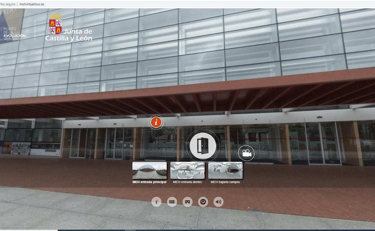 Imagen del comienzo de la visita virtual. 