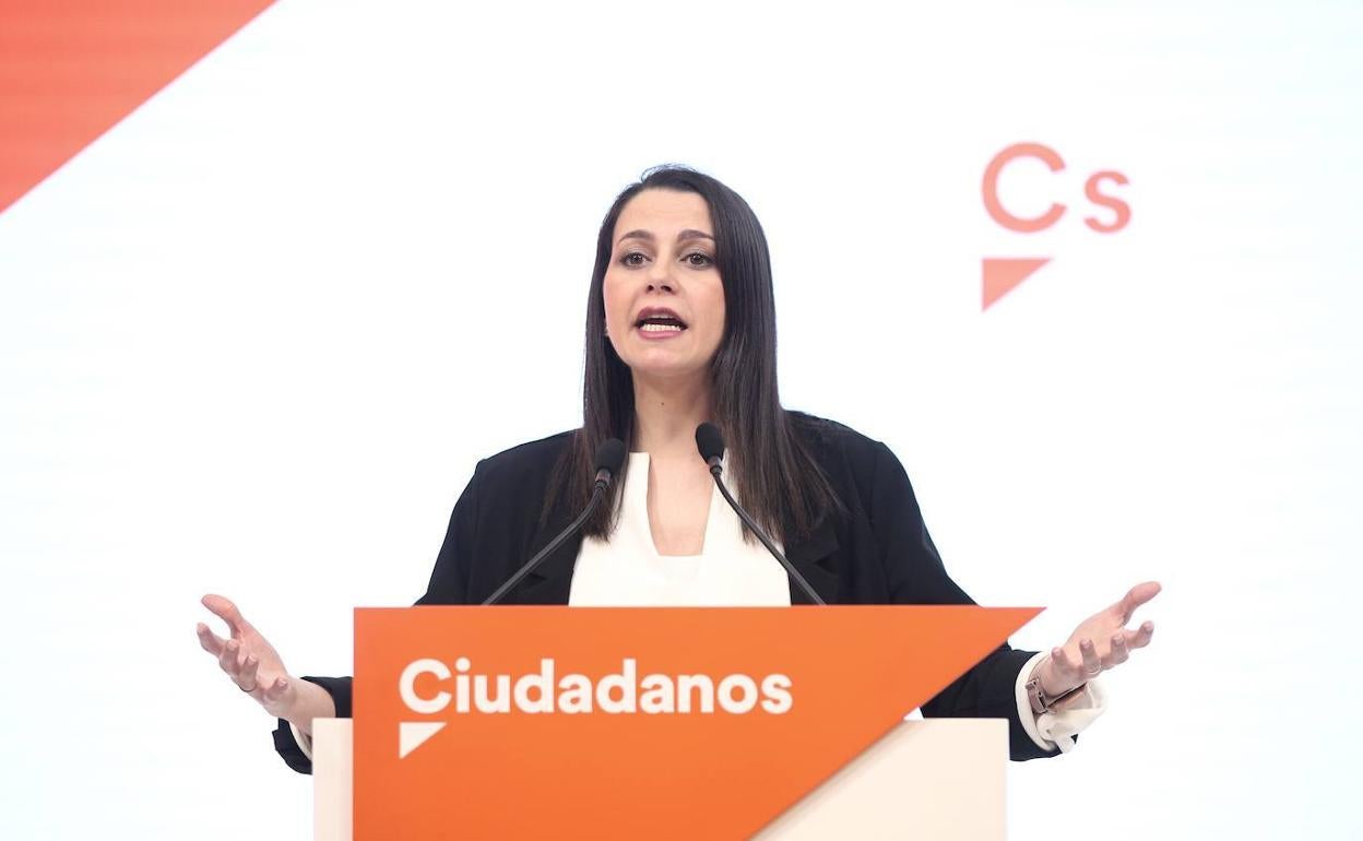 Inés Arrimadas, presidenta de Ciudadanos.