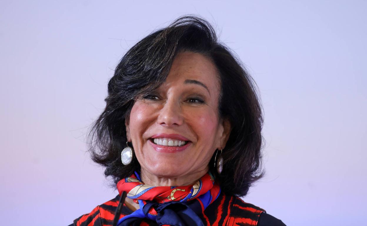 La presidenta del Banco Santander, Ana Botín. 