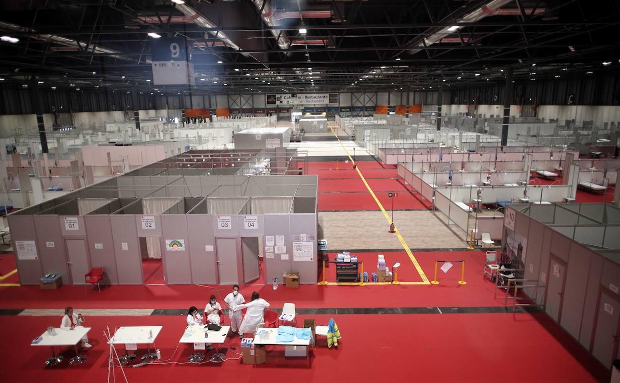 Hospital provisional de Ifema, en Madrid. 