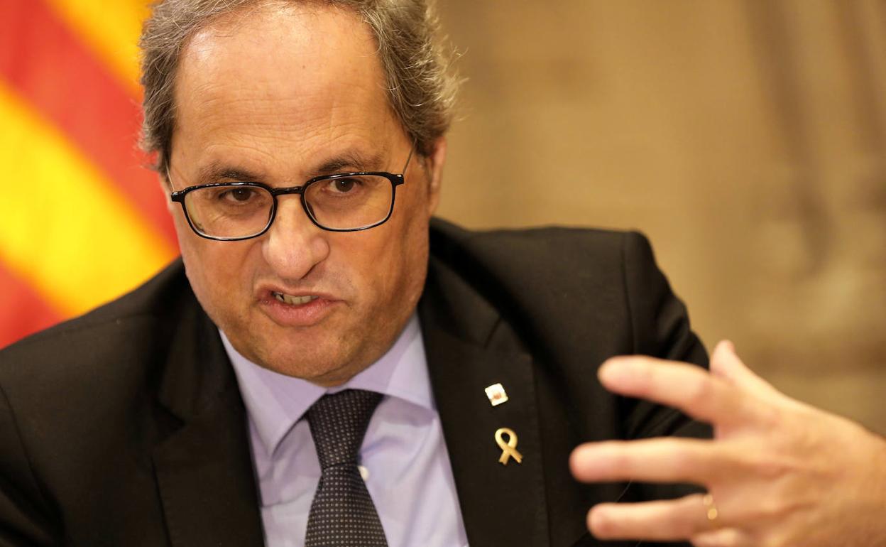 El presidente de Cataluña, Quim Torra. 