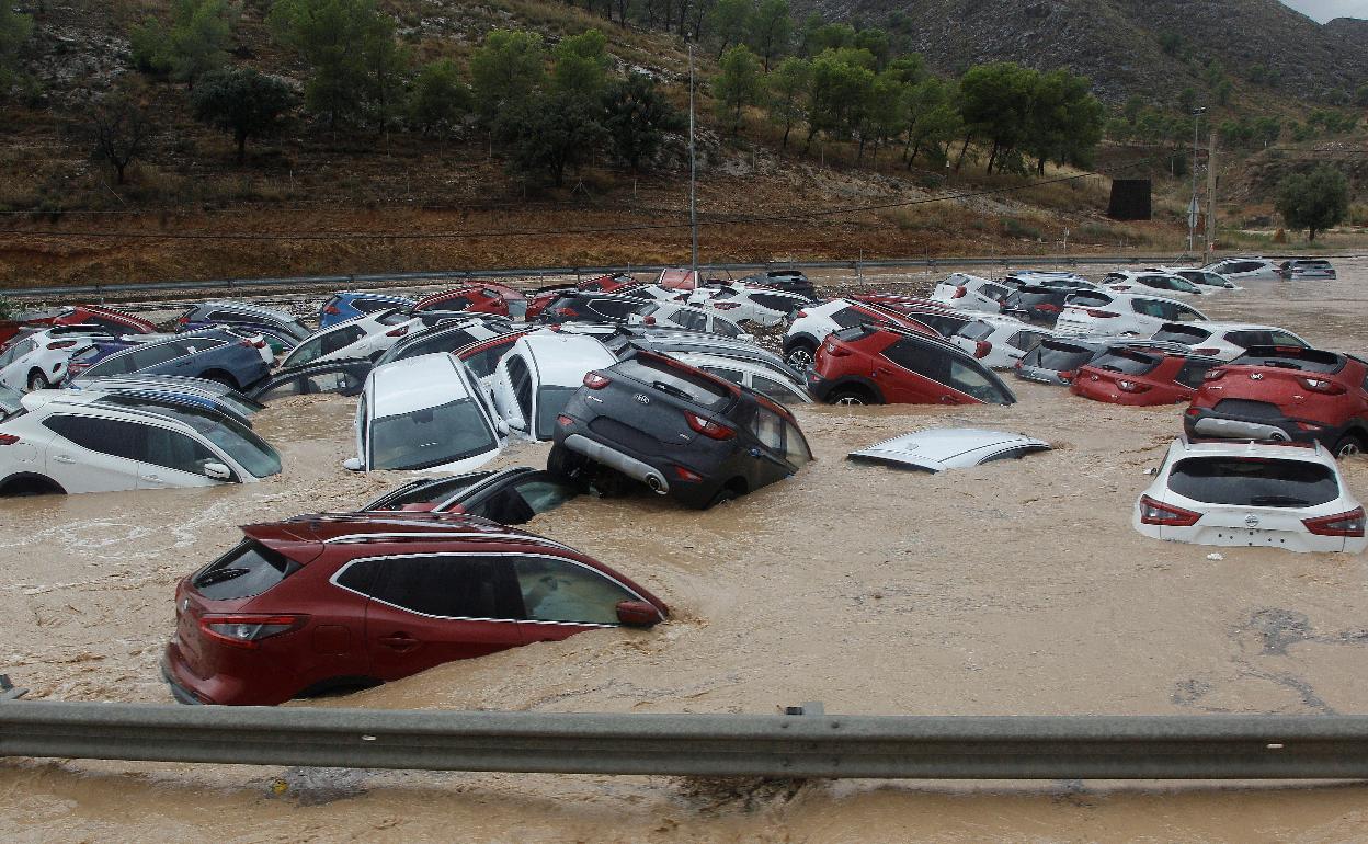 Riada por la gota fría en Alicante, en 2019