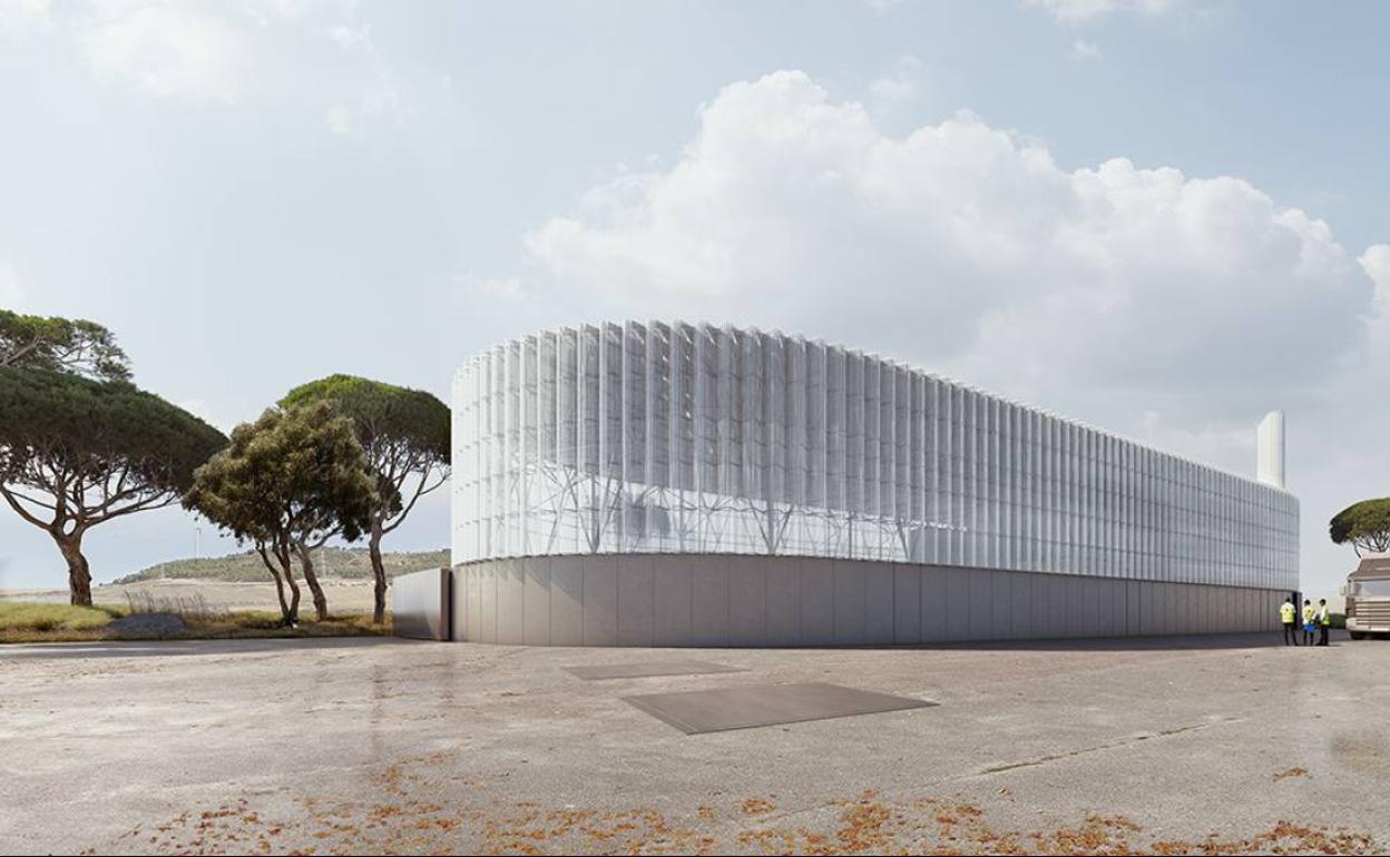 Recreación de la central energética