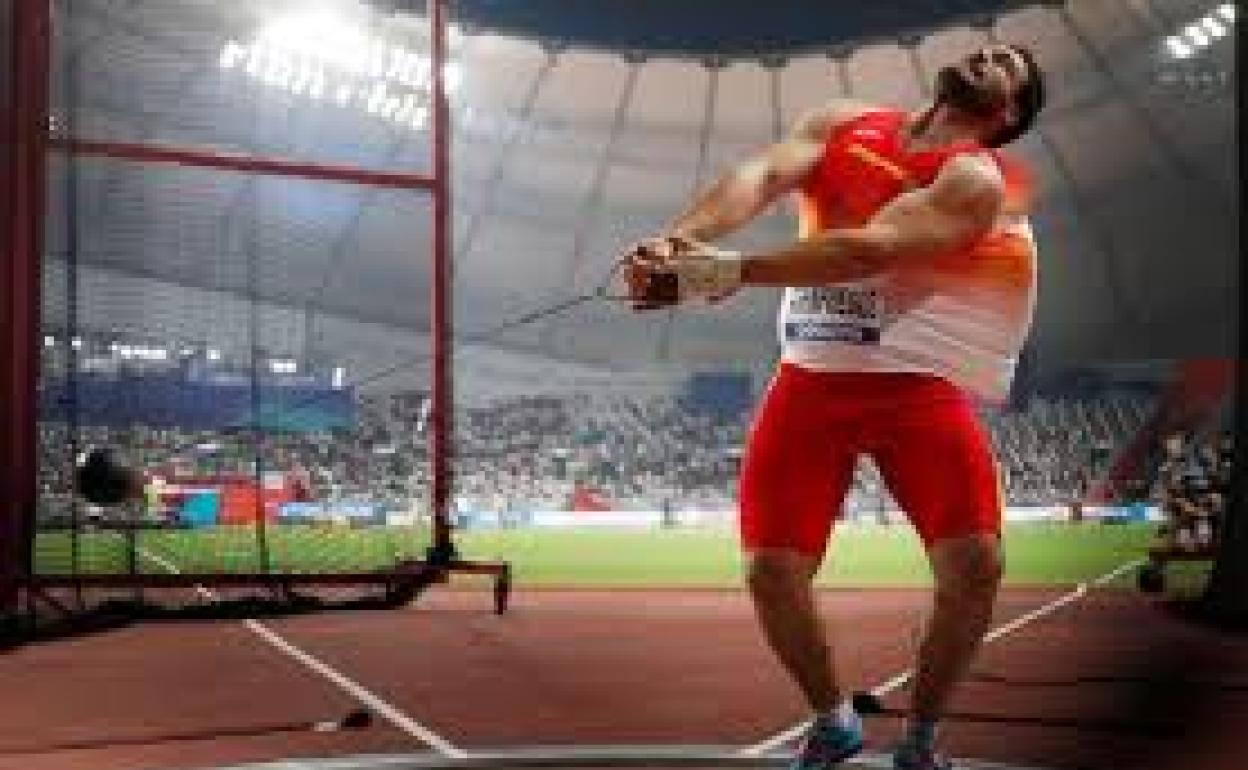 Javier Cienfuegos, durante una competición. 