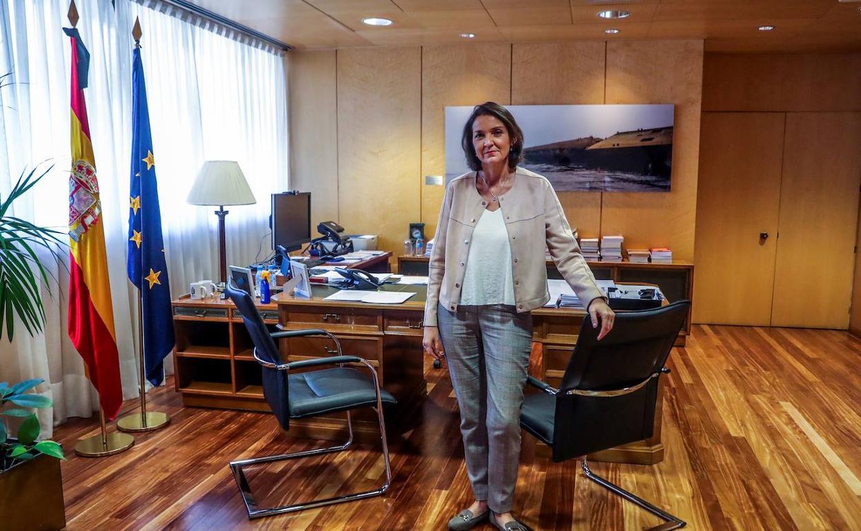 La ministra de Industria, Reyes Maroto. 