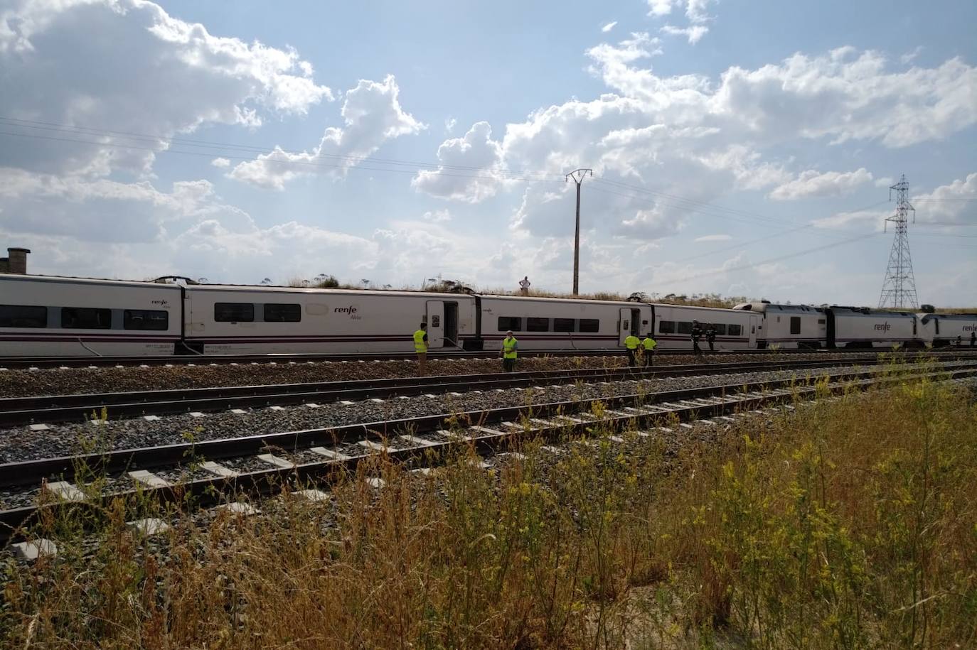 Estado en el que ha quedado la locomotora.