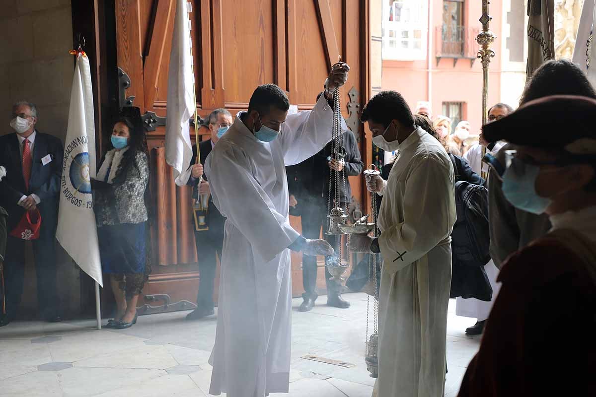 Fotos: El Corpus en tiempos de pandemia en Burgos