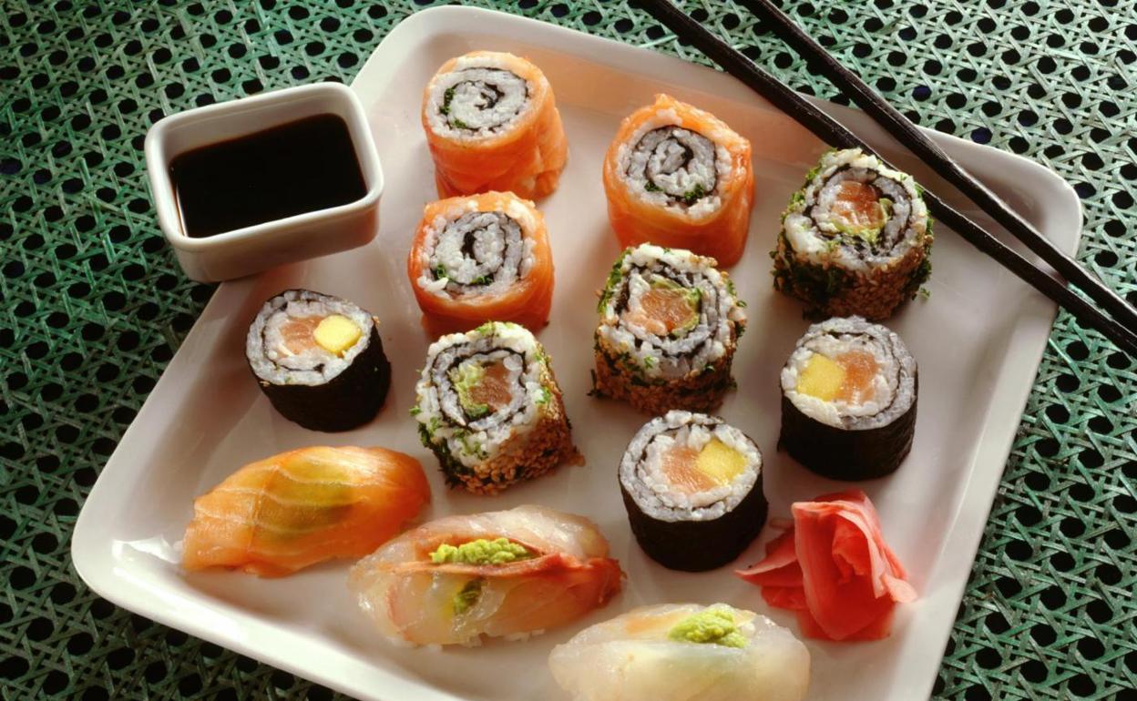 Sushi variado. 