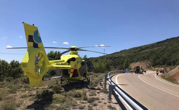 Herido un motorista tras sufrir una caída en La Mazorra