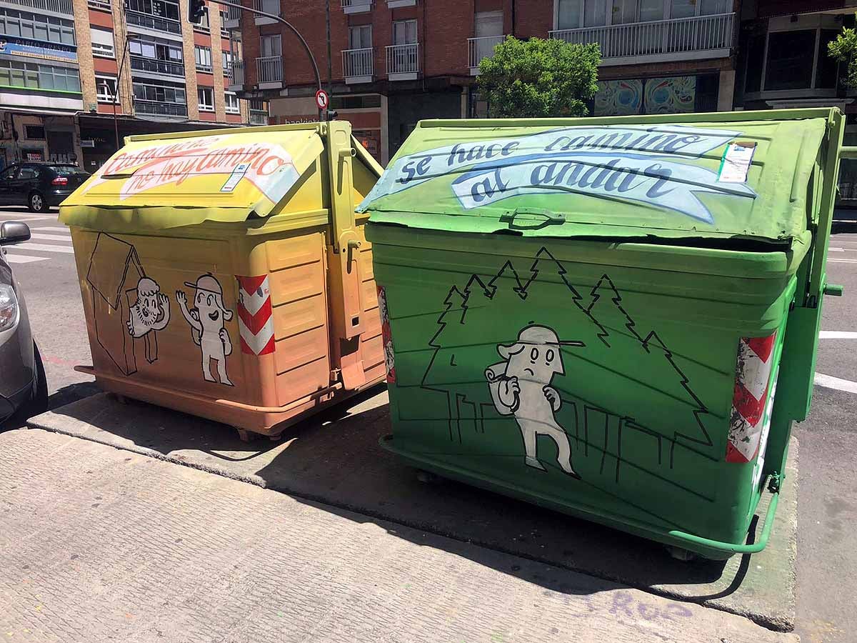 Fotos: Gamonal engalana el paso del Camino de Santiago