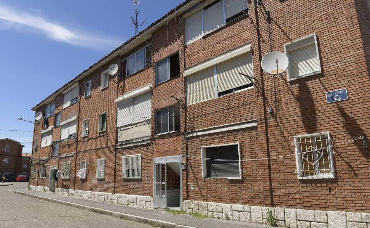 Vivienda del barrio de Delicias en el que habitan los afectados. 