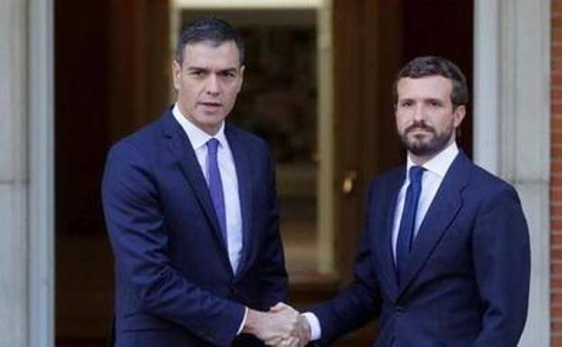 Pedro Sánchez y Pablo Casado, en una imagen de archivo. 