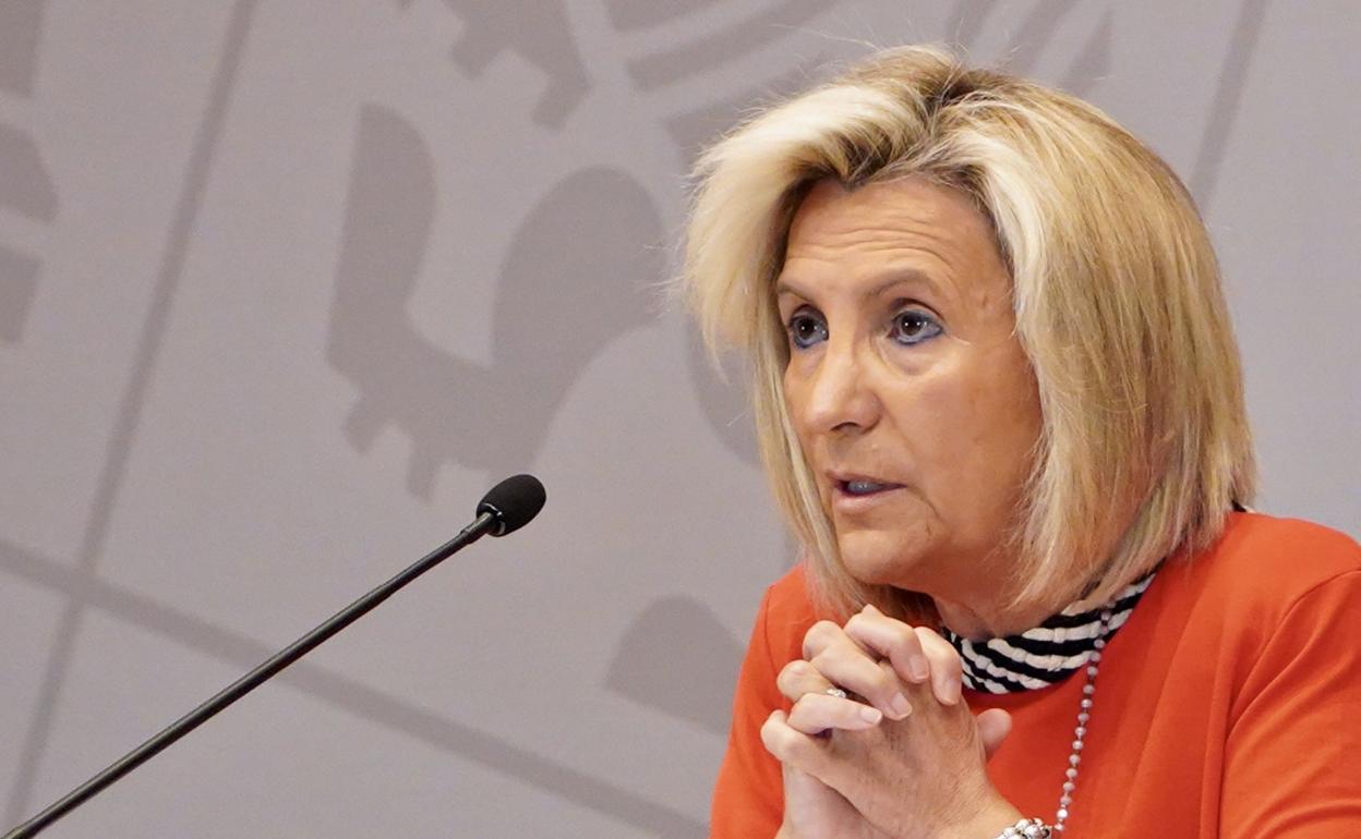 La consejera de Sanidad, Verónica Casado, ha repasado hoy la evolución de la pandemia. 