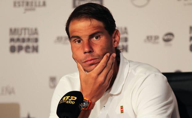 Nadal, durante una rueda de prensa. 