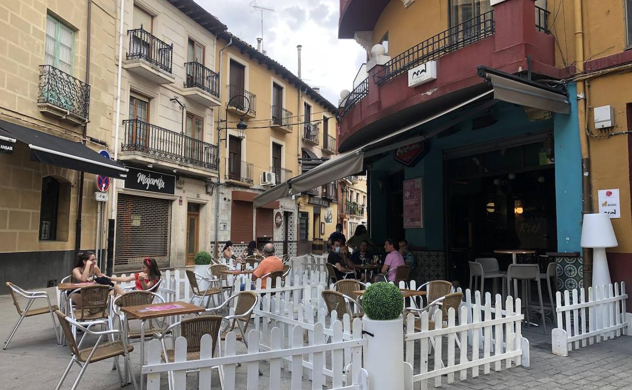 La afluencia de gente en las calles se empezó a reducir en Aranda desde este fin de semana. 