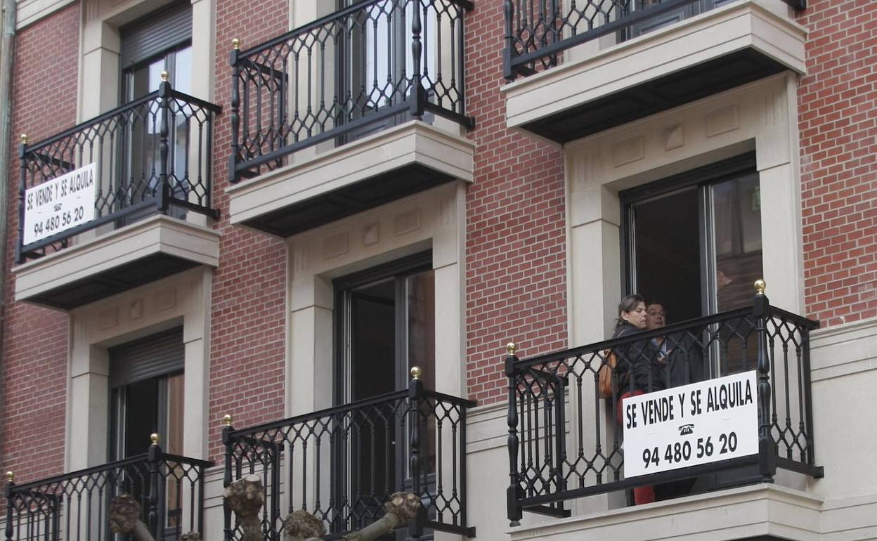 Imagen de un piso en venta o alquiler. 