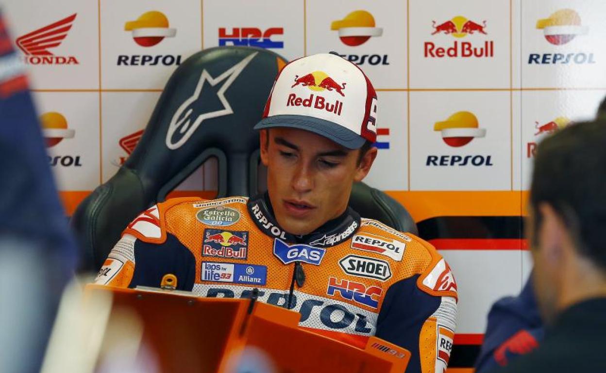 Marc Márquez, en el circuito de Silverstone. 