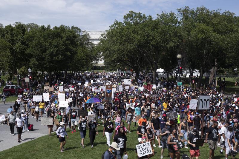 Fotos: La marcha contra el racismo en Washington, en imágenes