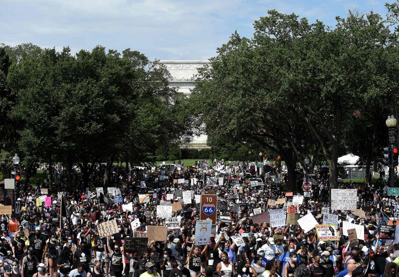 Fotos: La marcha contra el racismo en Washington, en imágenes