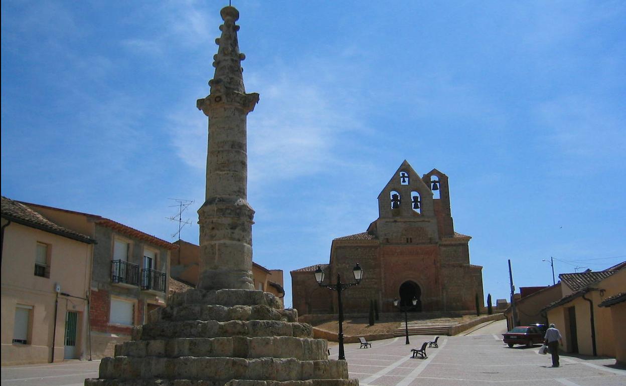 Plaza Mayor de Aguilar de Campos. 