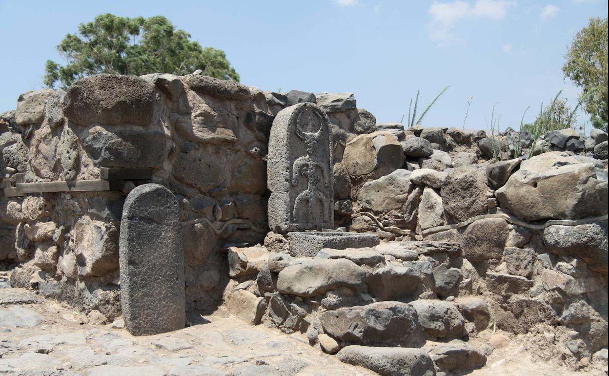 Ruinas de las puertas de la aldea de Galilea donde Jesús multiplicó los panes y los peces.