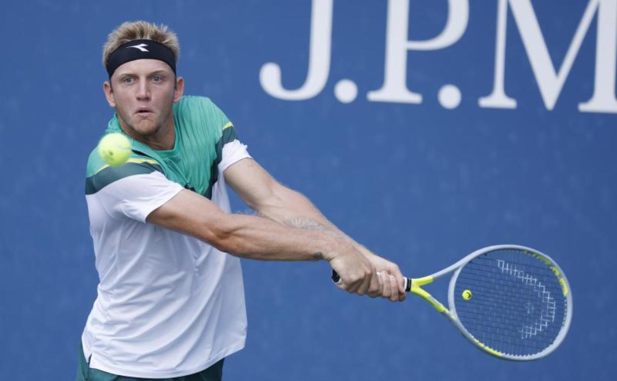 Alejandro Davidovich, durante su partido ante Cameron Norrie.